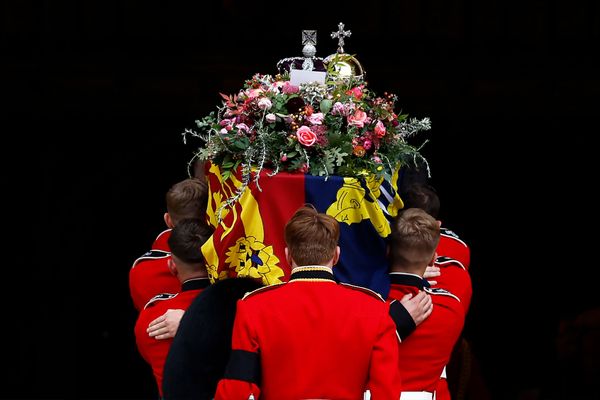 Coffin of Queen Elizabeth II