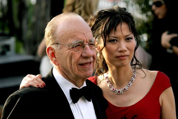 Rupert Murdoch and wife Wendy Deng