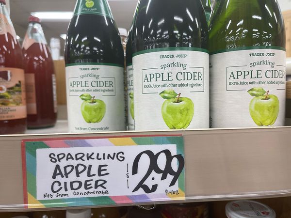 Trader Joe's Sparkling Apple Cider