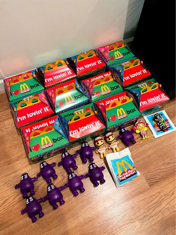 Collection of McDonald's Happy Meal toys for adults for sale