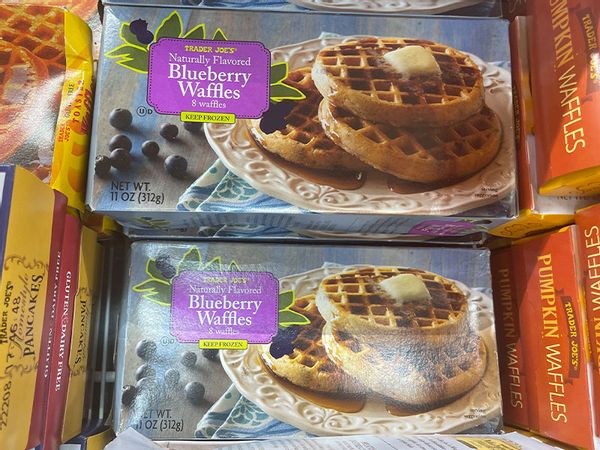 Trader Joe's Blueberry Waffles