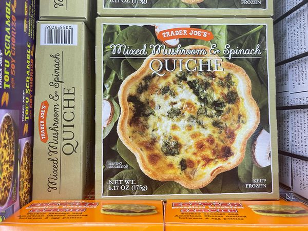 Trader Joe's Mixed Mushroom and Spinach Quiche