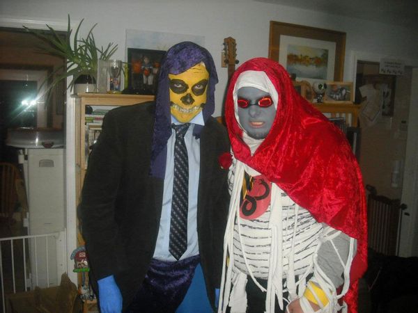The author and his husband as Skeletor and Mumm-Ra