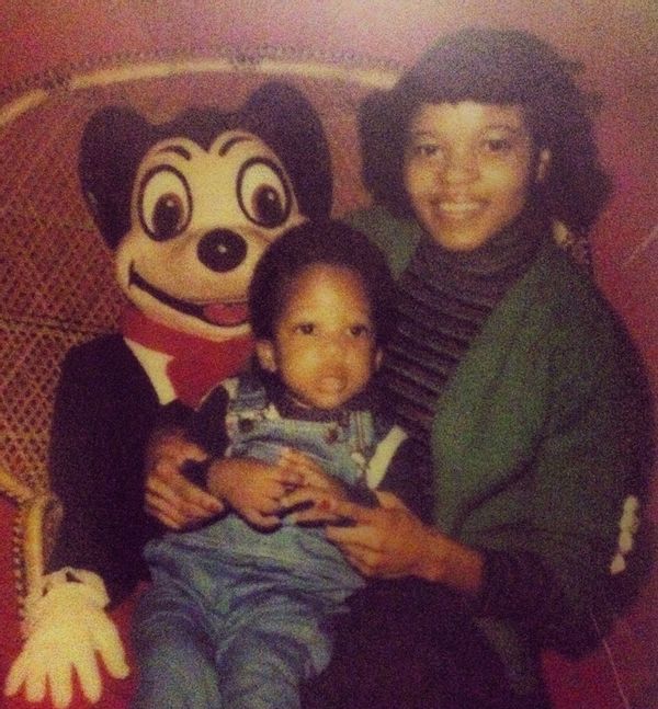 Young D. Watkins and his mother