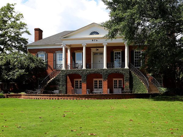 Phi Gamma Delta Theta Chapter House at the University Of Alabama in Tuscaloosa, Alabama on July 5, 2018.