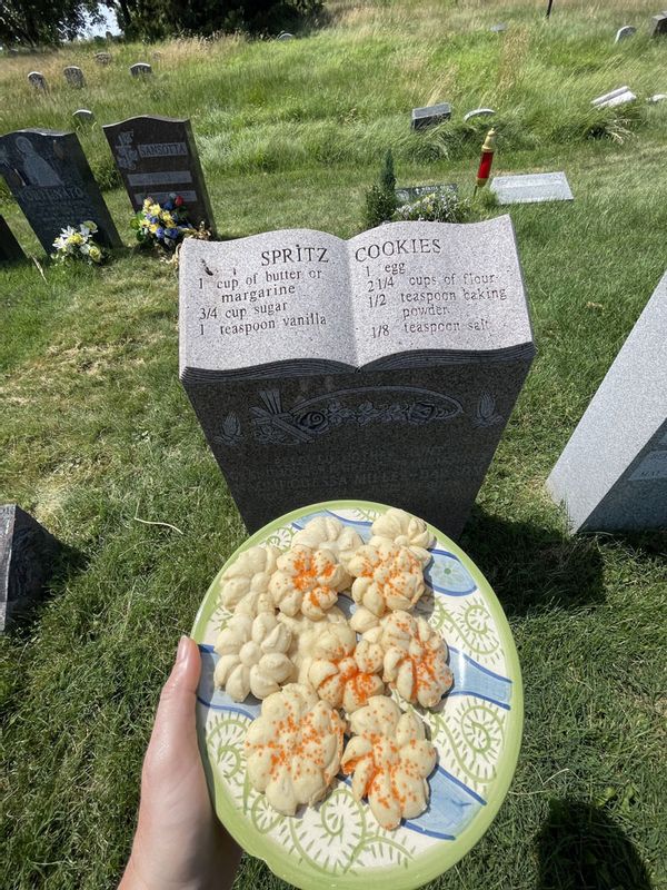 Spritz Cookies gravestone