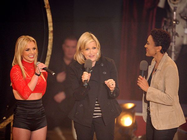 Singer Britney Spears, TV anchor Diane Sawyer and TV anchor Robin Roberts