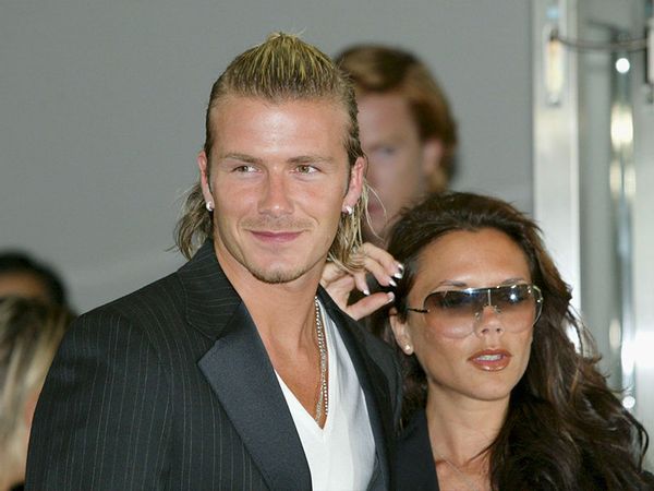 English footballer David Beckham and wife Victoria