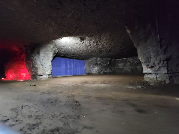 The Mega Cavern's 17 miles of internal roadway