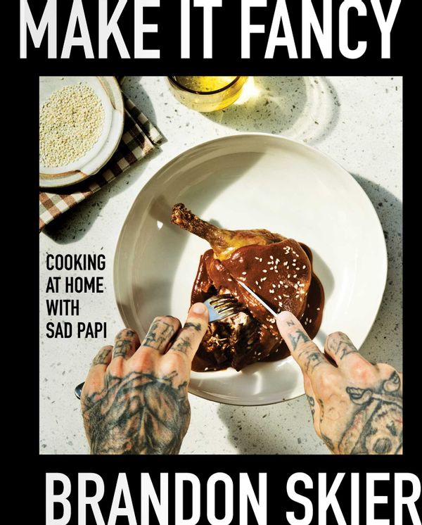 Cover for the cookbook &quot;Make It Fancy&quot; by Brandon Skier.