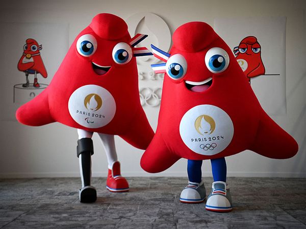 Les Phryges mascots Paris Olympics 2024
