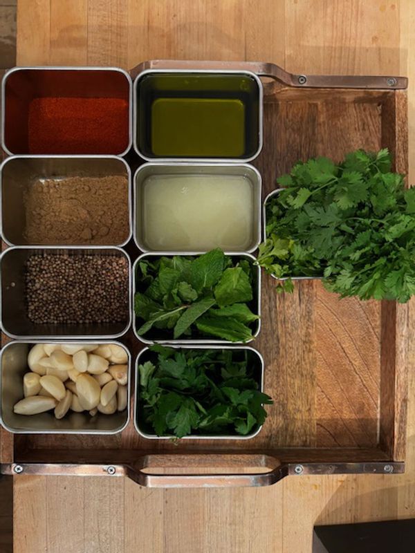 Charmoula Marinade Ingredients