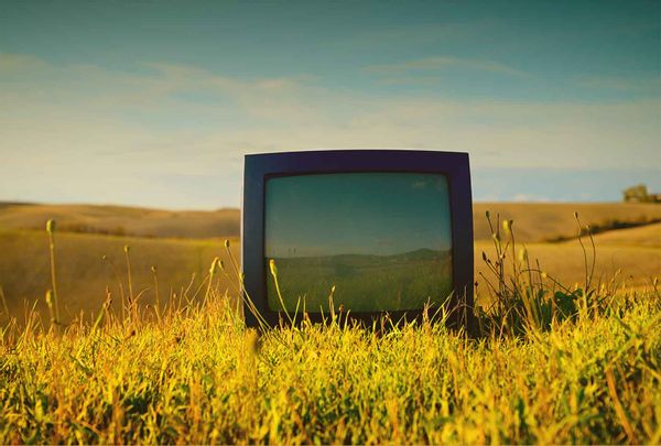 Telewizor na polu