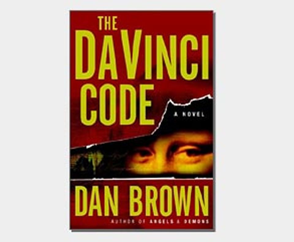 da vinci code author brown crossword