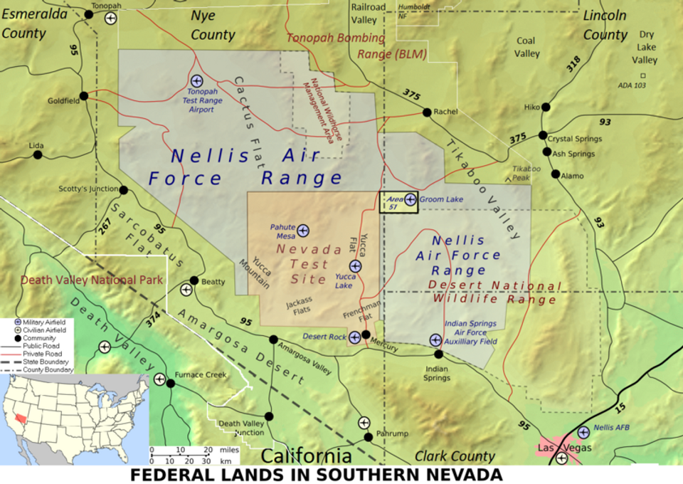 Nellis Air Force Base Location