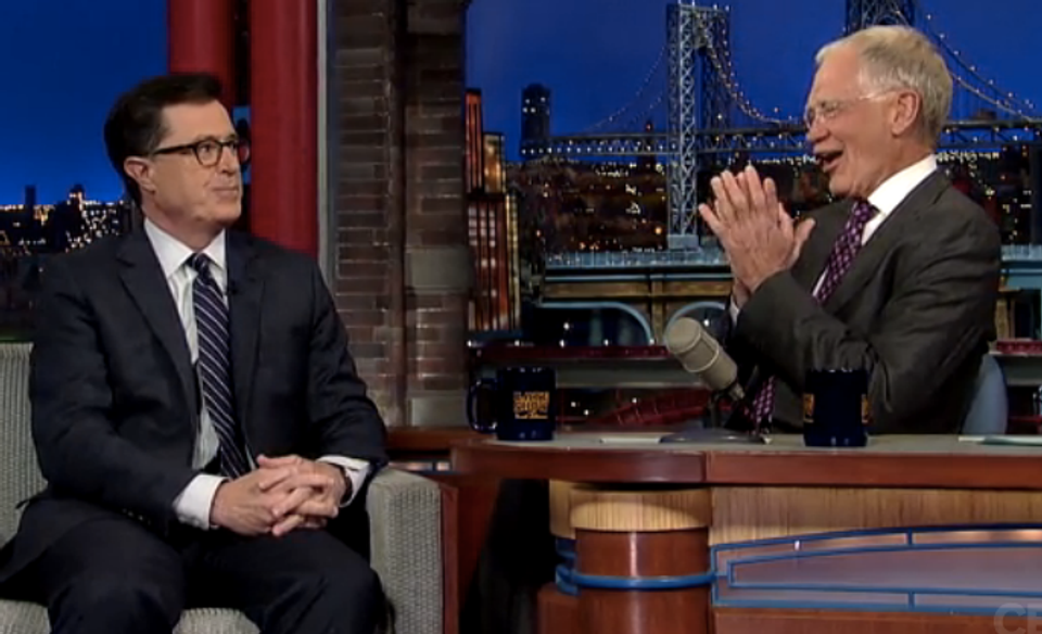 Stephen Colbert appears on David Letterman show | Salon.com