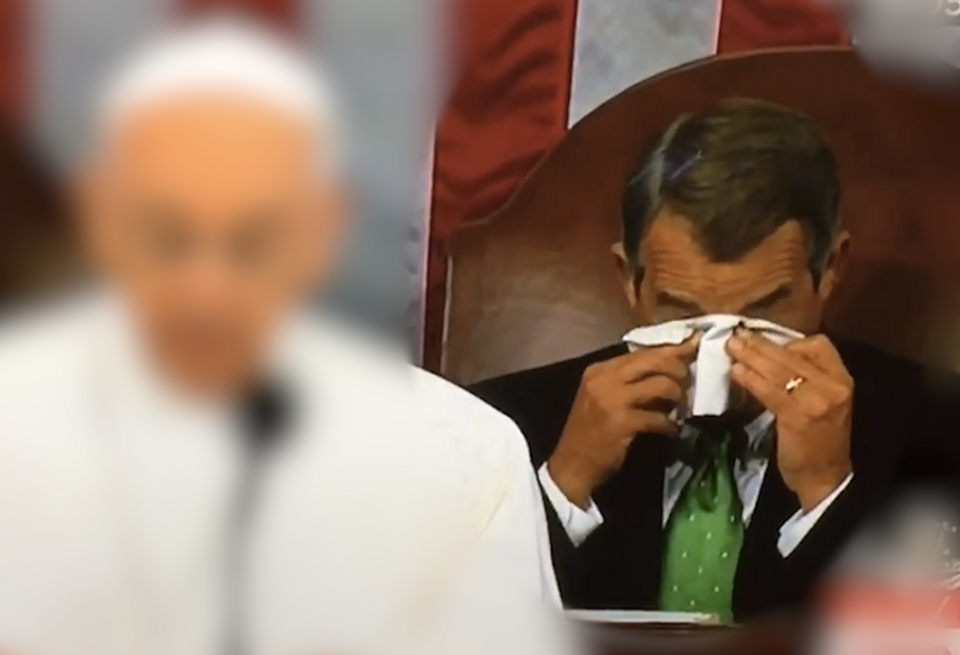 Watch: John Boehner cries a lot but this time he had a good reason ...