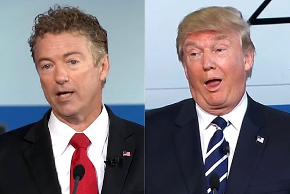 Watch Rand Paul Act Intensely Awkward When Donald Trump Enters The Room ...