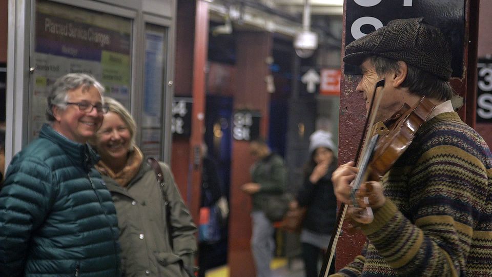 Subway violinist only person to ever call New York City during the