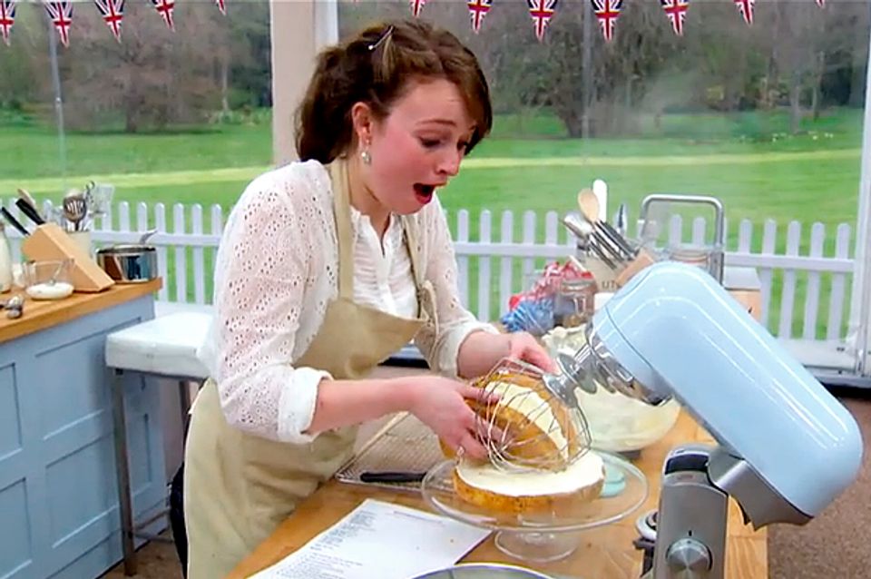 Britain soldiers on, bakes off "Great British Baking Show" projects a