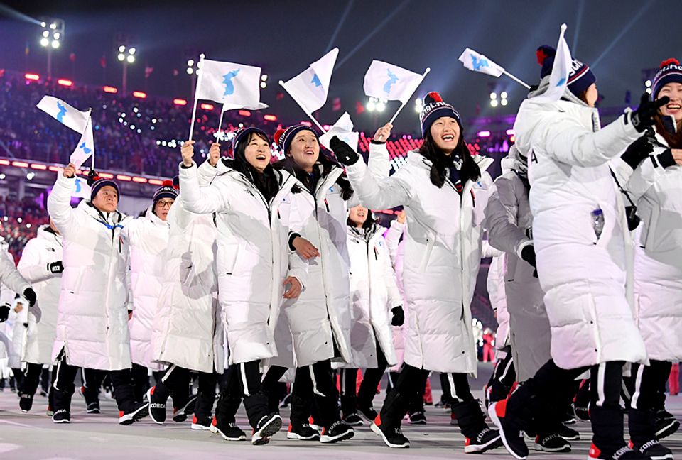 North Korea And South Korea March Together At Olympics Opening Ceremony As Tensions Continue 