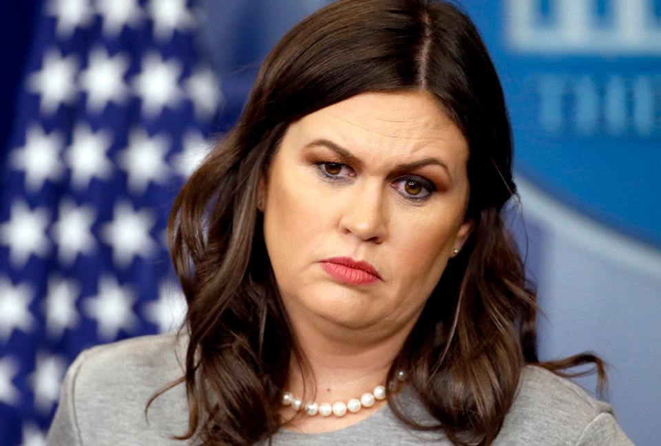 Sarah Huckabee Sanders defends her boss Trump will "fight back