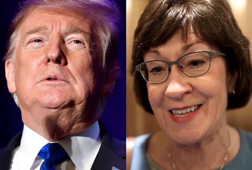 Republican Susan Collins Introduces Senate Bill To Stop Trump's Border ...