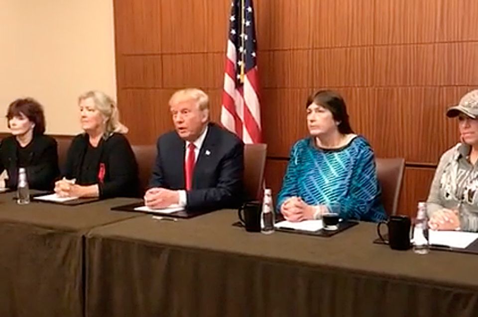 Donald Trump's Pre-debate Press Conference Features Women Accusing Bill ...